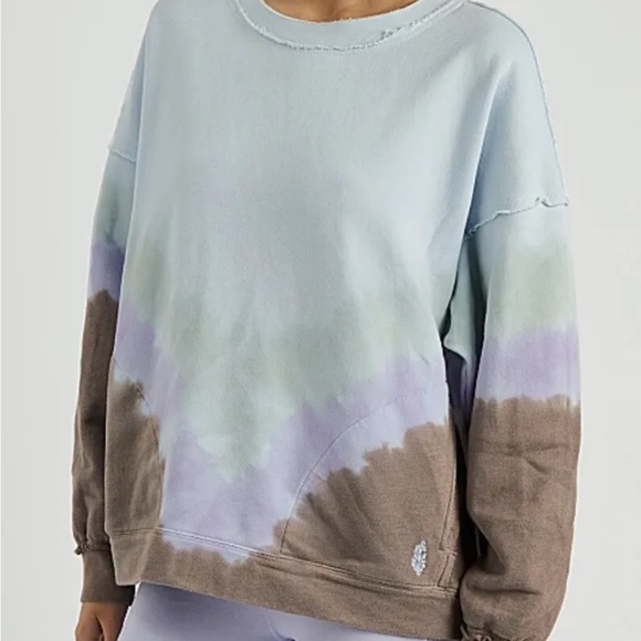 Free People Movement tie-dye Metti Ombre sweatshirt XS - Picture 11 of 13